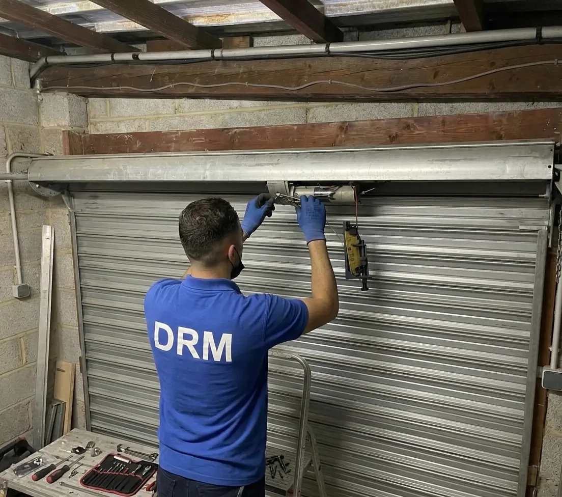 Rideau remis en service — Rideau métallique à Courbevoie Rideau remis en service — Rideau métallique à Courbevoie